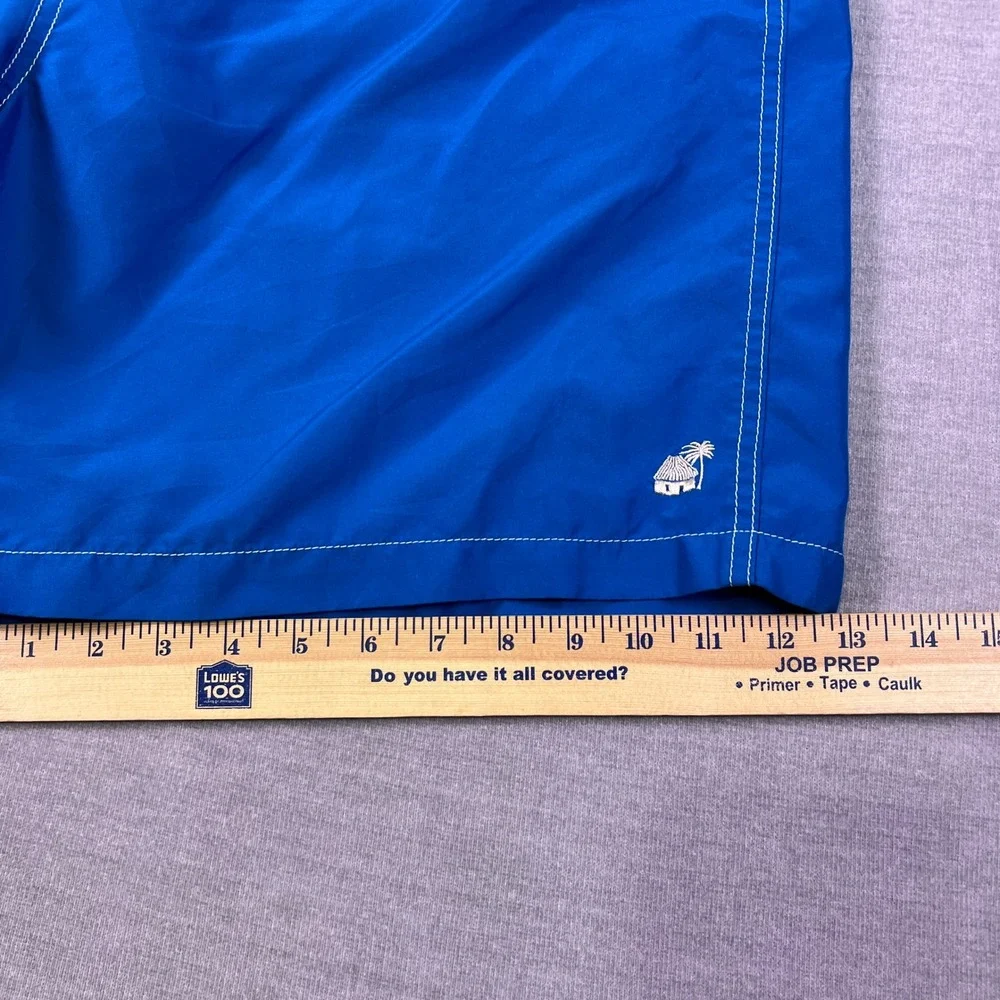 Caribbean Joe Island Supply Co Board Shorts Mid Rise Swim Trunks Mens XL Blue